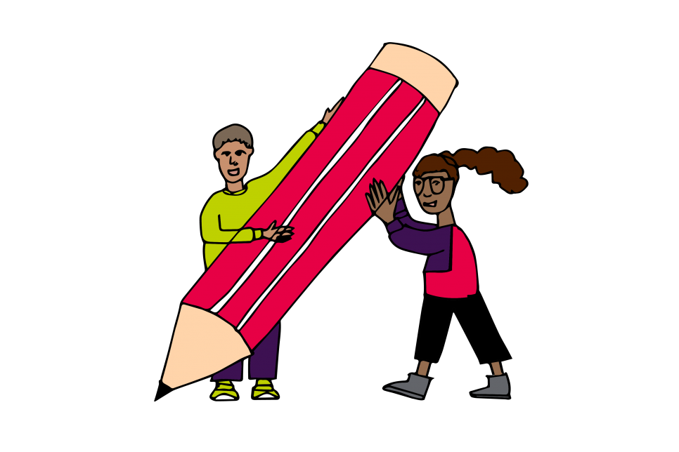 co writing illustration